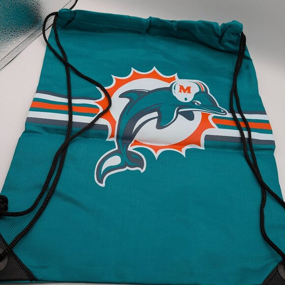 NFL Miami Dolphins Drawstring Bag, 17" x 13" - Picture 1 of 15